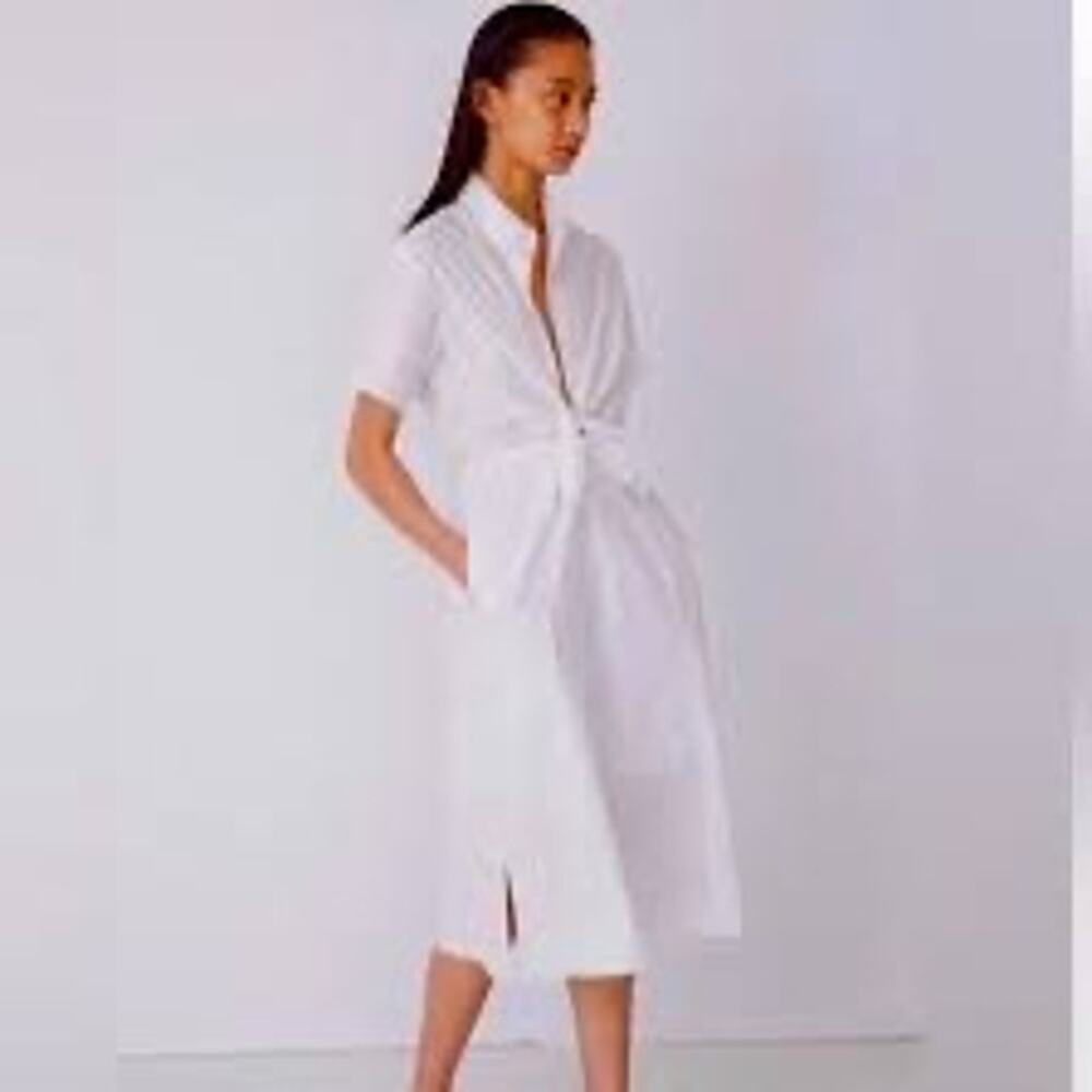 Thakoon Tie Front Dress, White, 12